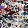 50pcs Y2K Aesthetic Stickers: Creative Waterproof PVC for Suitcases & DIY Phone Decoration