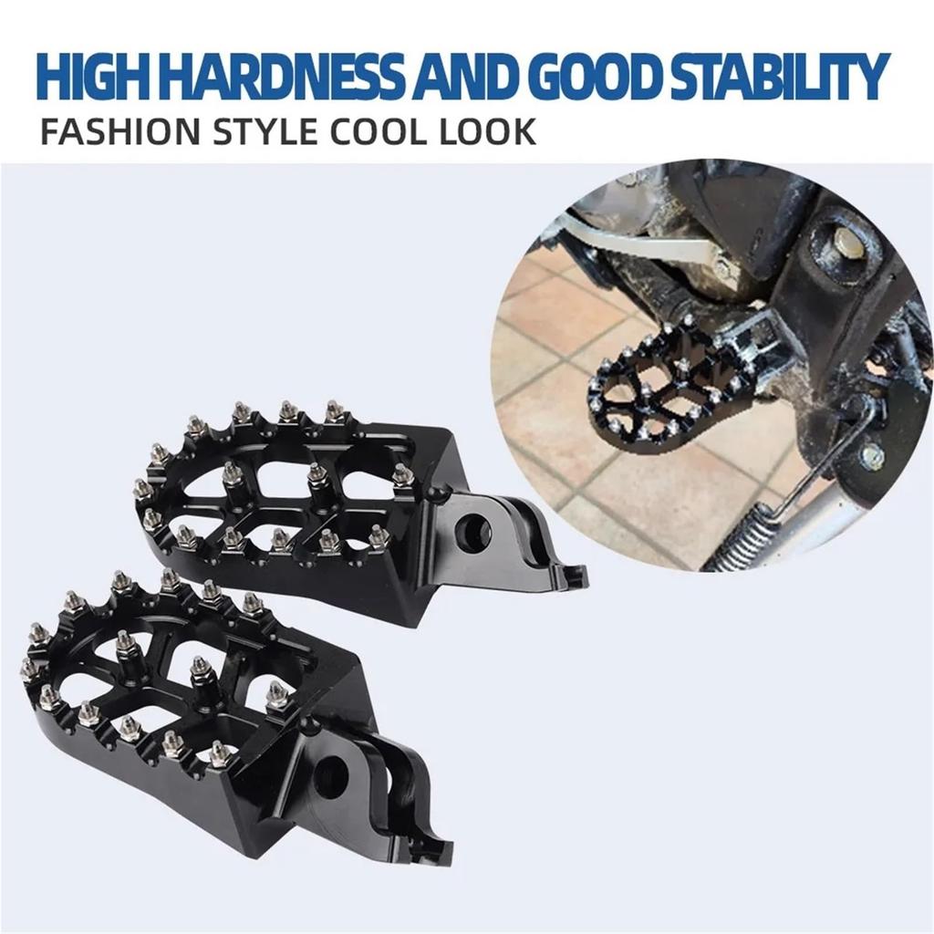 Motorcykel Fotpinne Passar Honda CRF250RX CRF450RX CRF450 Tillbehör Fotpinnar Pedalstöd Fotstöd Fotpinnar Halkfria Pedaler (Blå)