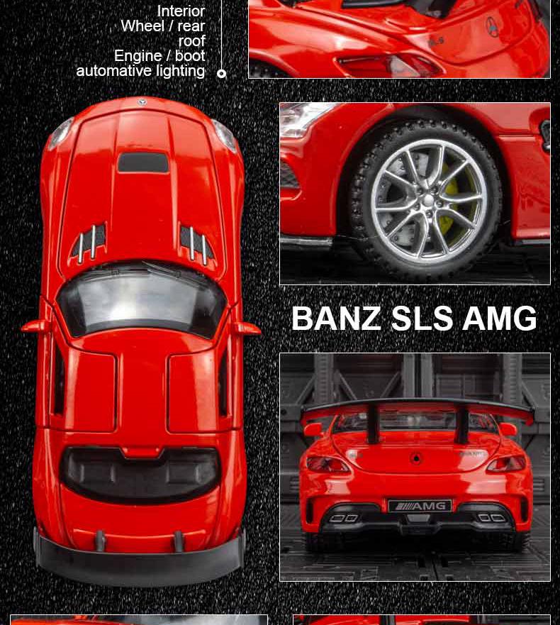 Jiaye VB32653 Big Ben Light & Sound Alloy Car Model Toy