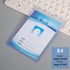 Double-Sided Transparent ID Holder with Lanyard for Student, Access, or Conference Pass and QR Code Tag