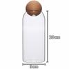 Spherical Glass Storage Jar with Cork Lid, Sealed Bottle for Flower Tea, Dried Fruit, Snacks & Home Decor