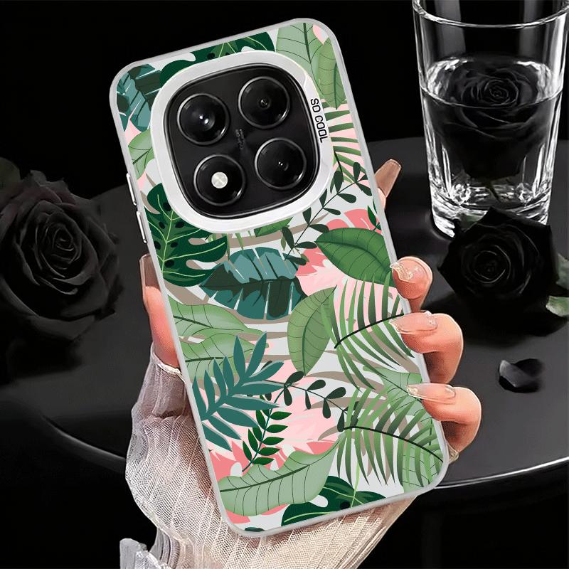 

Summer Plants Green Leaf Soft Phone Case for Xiaomi Redmi Note 13 14 15 Pro Plus 12S 12 11S 11 11T 10S 10 Shockproof Cover Back Redmi Note 15 Pro 4G