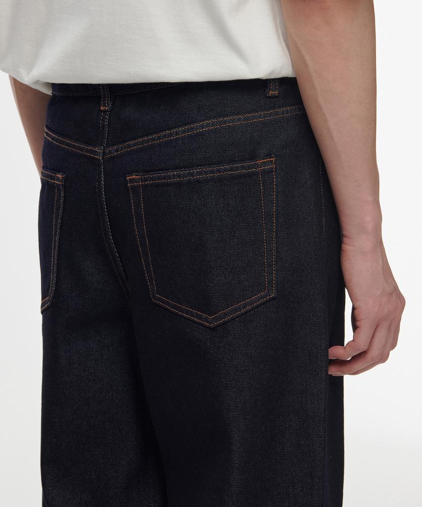 MUSINSA STANDARD Brushed-In Wide Denim Pants [Deep Indigo]