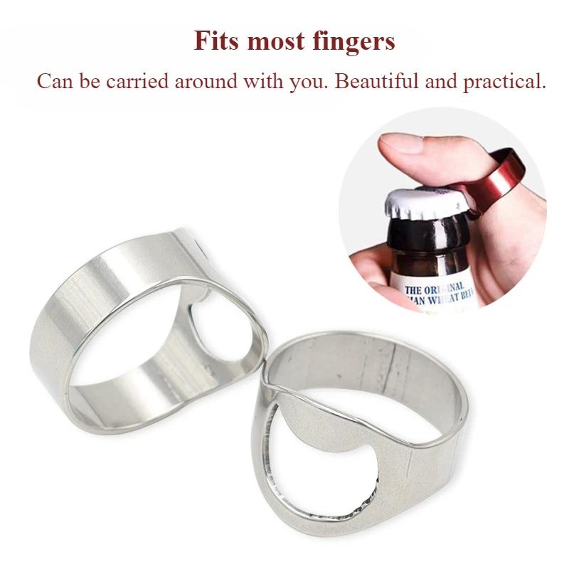1PC Beer Bottle Opener Stainless Steel Ring Bottle Opener Bar Opening Beer Driver Wine Opener