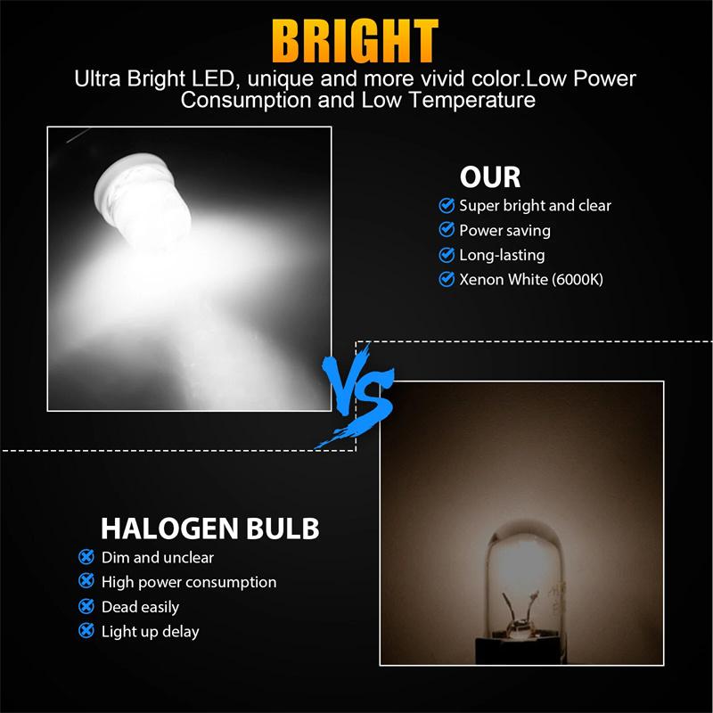 20Pcs T11 BA9S 3030 1SMD Led T4W Car Interior Dome Map Light License Plate Reverse Parking Lights Bulb Auto Door Lamp White 12V