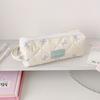 Large Capacity Korean Style Pen Bag Bow Pencil Pouch Cloth Stationery Bag  School Supplies