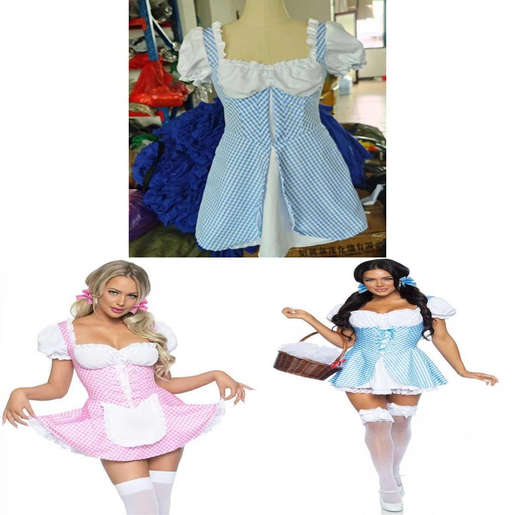 Cosplay-Hausmädchen-Outfit im Spiel-Thema aus Polyester für Sommer-Anime-Events