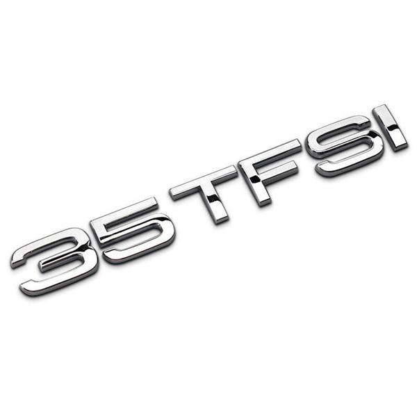 Car Rear Trunk Emblem Tail Decoration TFSI Badge Sticker