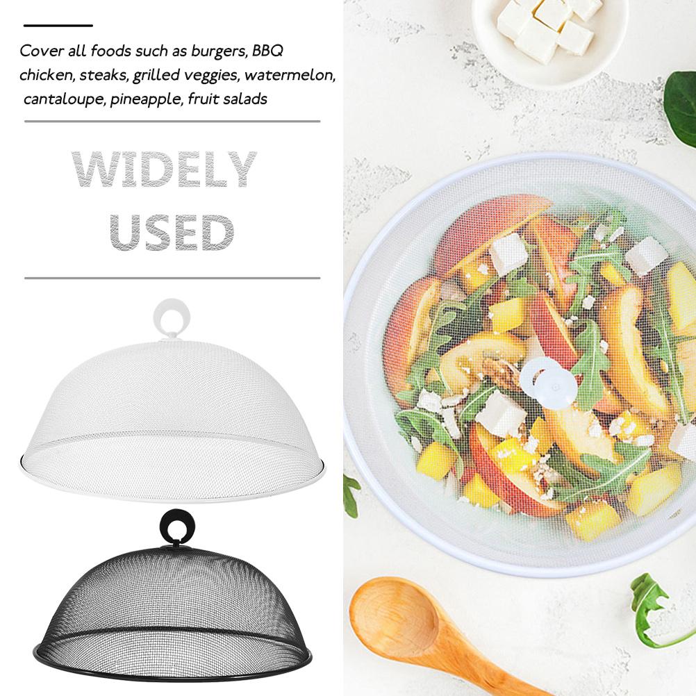 2 Pcs Tent Camping Vegetable Cover Mesh Cake Covers Food Dome Stainless Steel Fruit Net Household