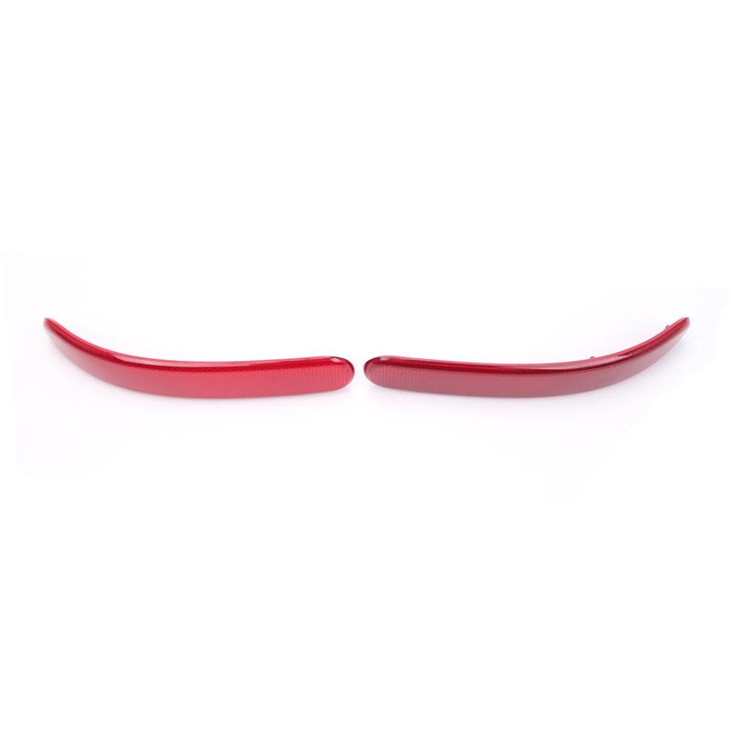 Red Lens Car Rear Bumper Reflector Lights Housing Replacement for BMW for Mini Cooper Clubman R55 2008-2014 Night Driving Safety Warning Lamp