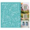 2pcs Self-Adhesive Silk Screen Printing Stencil for Painting On Wood DIY Decoration T-Shirt Fabric Plants 220x280mm