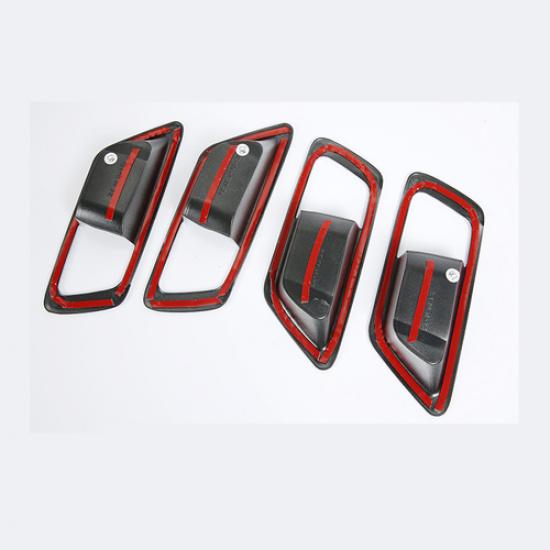 For 2018- CHR C-HR Toyota Carbon Fiber Interior Door Handle Bowl Cover Trim