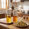 Glass 2-in-1 Oil Sprayer 580 ML Oil Mister Practical Dual-Purpose Oil Bottle  Kitchen