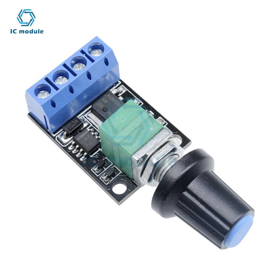 3A/10A PWM DC Motor Speed Controller Speed Governor Potentiometer 5V 12V 16V Switch Module with LED Dimmer for Speed Regulation
