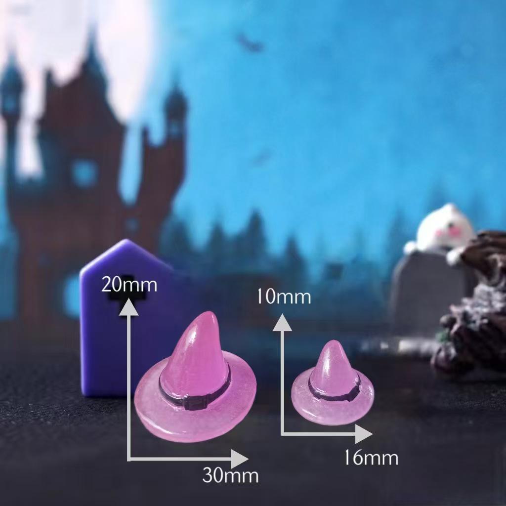 Luminous Halloween Ghost Wizard Resin Figurine for Micro-landscapes