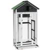 Vidaxl Bird Cage, Grey, 91.5X53X170 Cm, Solid Pine Wood