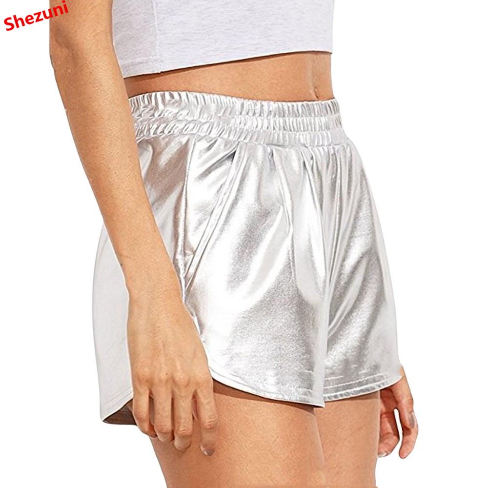 metallic shorts