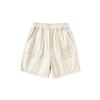 Balabala Children's Cartoon Print Raw Edge Denim Shorts