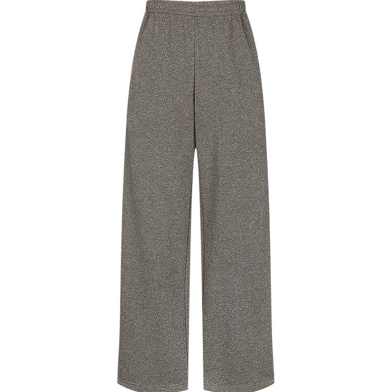 JNBY Women's 2025 Autumn Fine Glitter Loose Flare Casual Pants