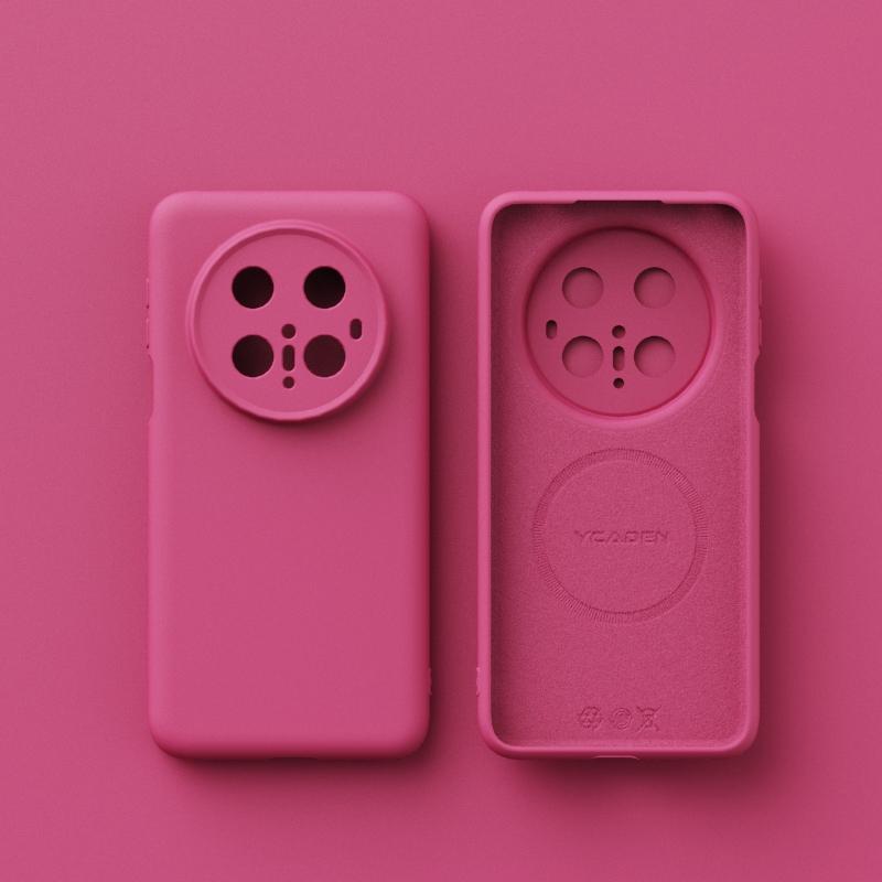 For Wireless Charging Magsafe Soft Liquid Silicone Phone Case For Huawei Mate 70 60 Pro Magnetic Slim Skin Protection Cover