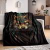 1pc Wolf Spirit Blanket - Lightweight Flannel Fleece with Digital Printing, Soft Warm for Sofa, Travel, Camping, Office Yy251018254