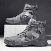 Men's Fashion Work Boots Four Seasons Outdoor Casual Hiking Boots High Top Thick Bottom Work Boots Anti-skid Ankle Boots 2026New