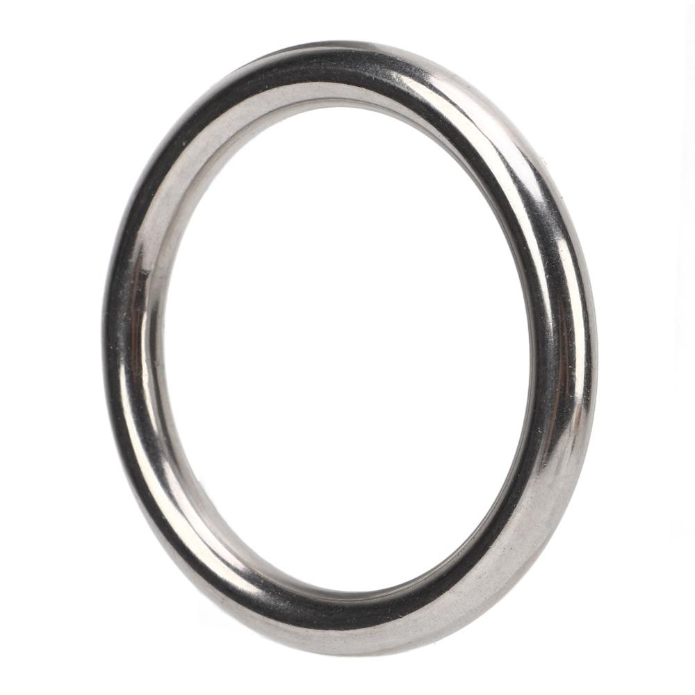 7 Pcs Silver O Ring Rustproof Solid Round Buckle Durable Stainless Steel O Ring  Diving Accessory
