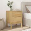 VidaXL Bedside Table Brown Wax 45x39x57 Cm Solid Pine Wood, Side Table, Bedside Cabinet, Bed Table, Table of 374002