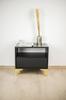 4 Pieces of Furniture Leg Anchor Gold Chrome Height 13 Cm Furniture Legs