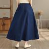 Taglie comode vita alta stampa animale vintage estivo casual ampio lungo per donna gonne di jeans gonna da donna