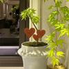3pcs Heart Garden Stakes Weatherproof Metal Art Iron Stakes for Enhancing Garden Pathway and Outdoor Space Ornament