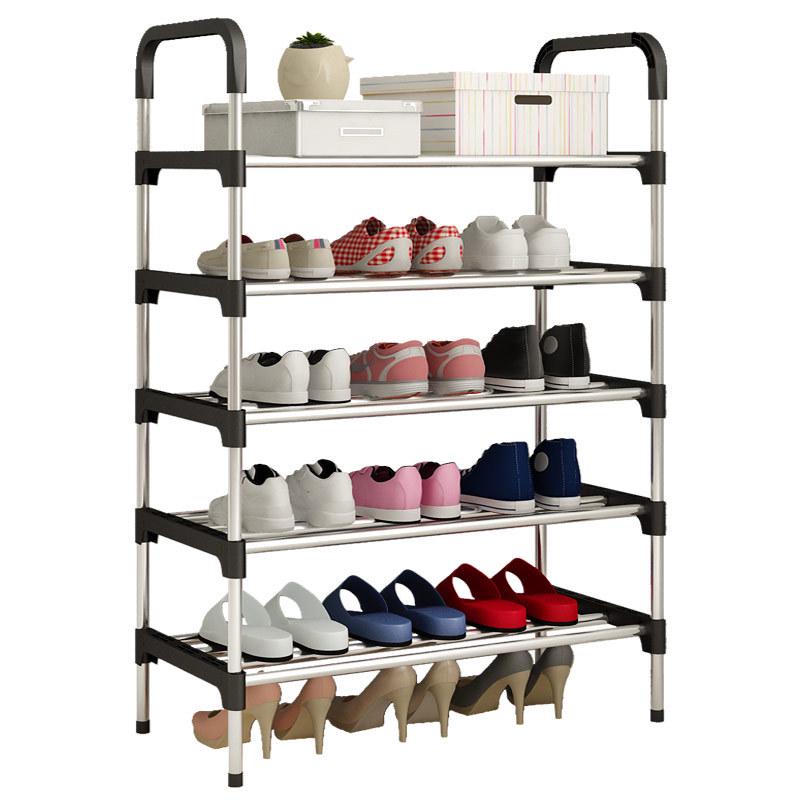 Minimalist Multi-Layer Shoe Rack: Space-Saving Entryway Shelf & Cabinet