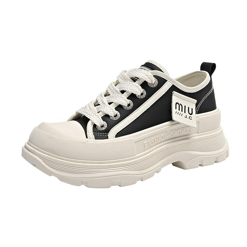 

Универсальная тканевая дышащая студенческая обувь на толстой подошве в корейском стиле, парусиновые кеды с высоким верхом, женские на плоской подошве, обувь для прогулок на улице в стиле кейк 35