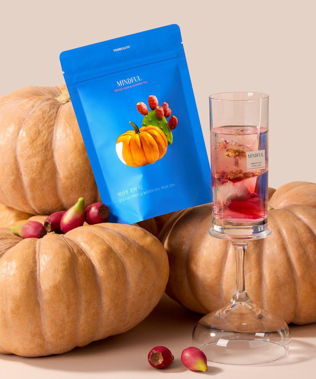 Mindful Prickly Pear Pumpkin Tea 20 Servings (20 Tea Bags x 1 Pack)