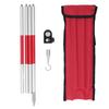 Prism Pole 4 Section Universal 1 4in Thread Aluminum Alloy Total Station Surveying Prism Rod