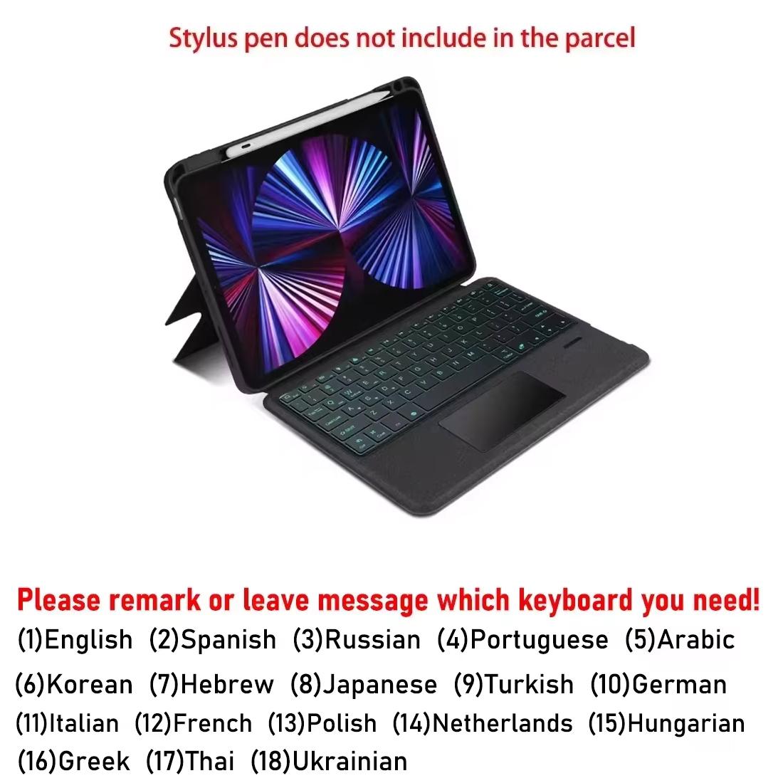 

Magic Keyboard Case For iPad Air 11 13 M2/M3,Pro 11 12.9 Air 4 5 iPad A16 7th 8th 9th 10th Gen Trackpad Backlight Keyboard Cover iPad10.2 7th 8th 9th&English Keyboard