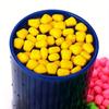 100Pcs/Lot Fishing Corn Floating Boilies Flavoured Soft Lure Grass Carp Bait Silicone Soft Plastic Bait Artificial