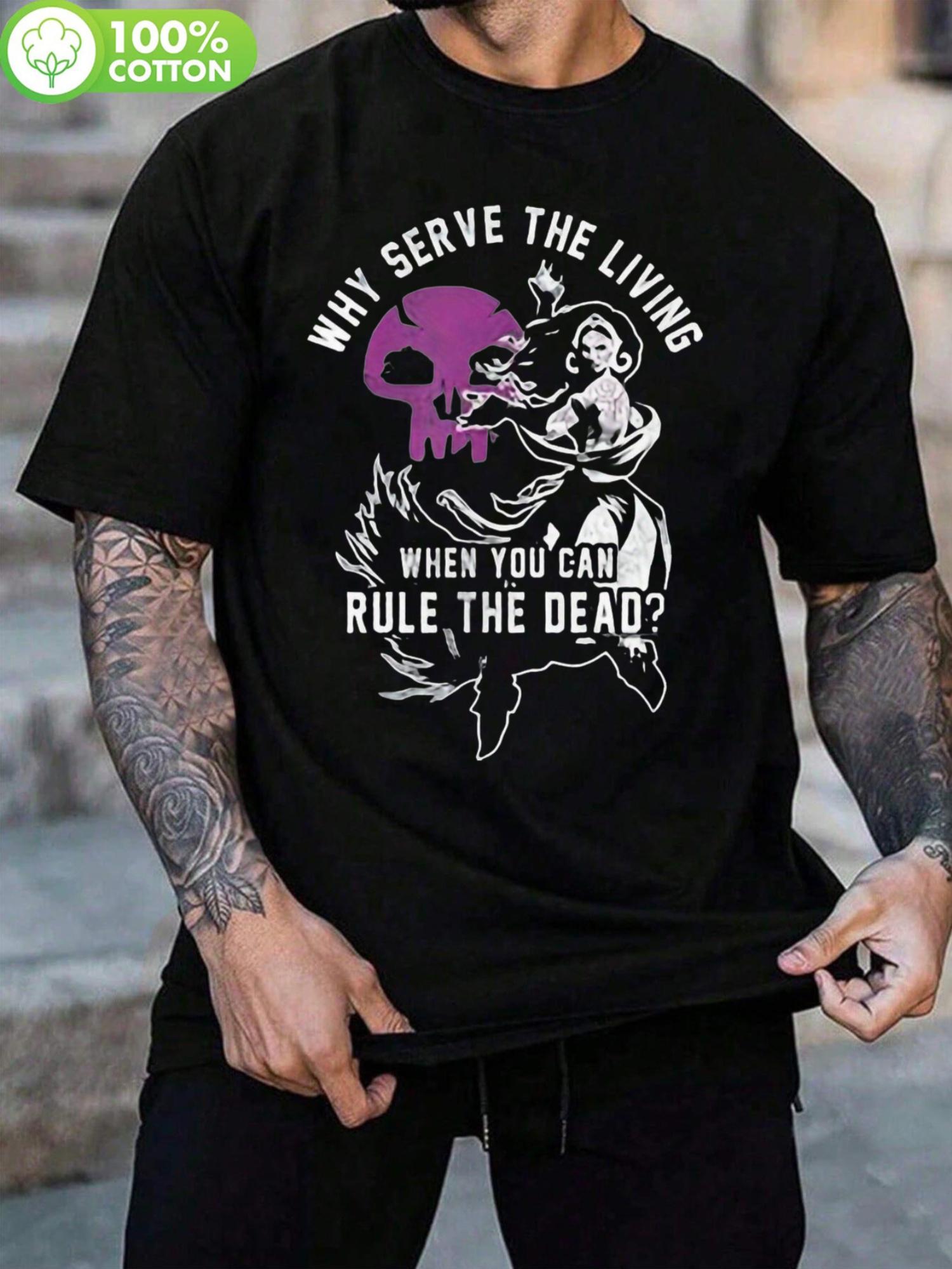 Party Lilia Ruled the Dead T-shirt - Humorous Skeleton Graphic S