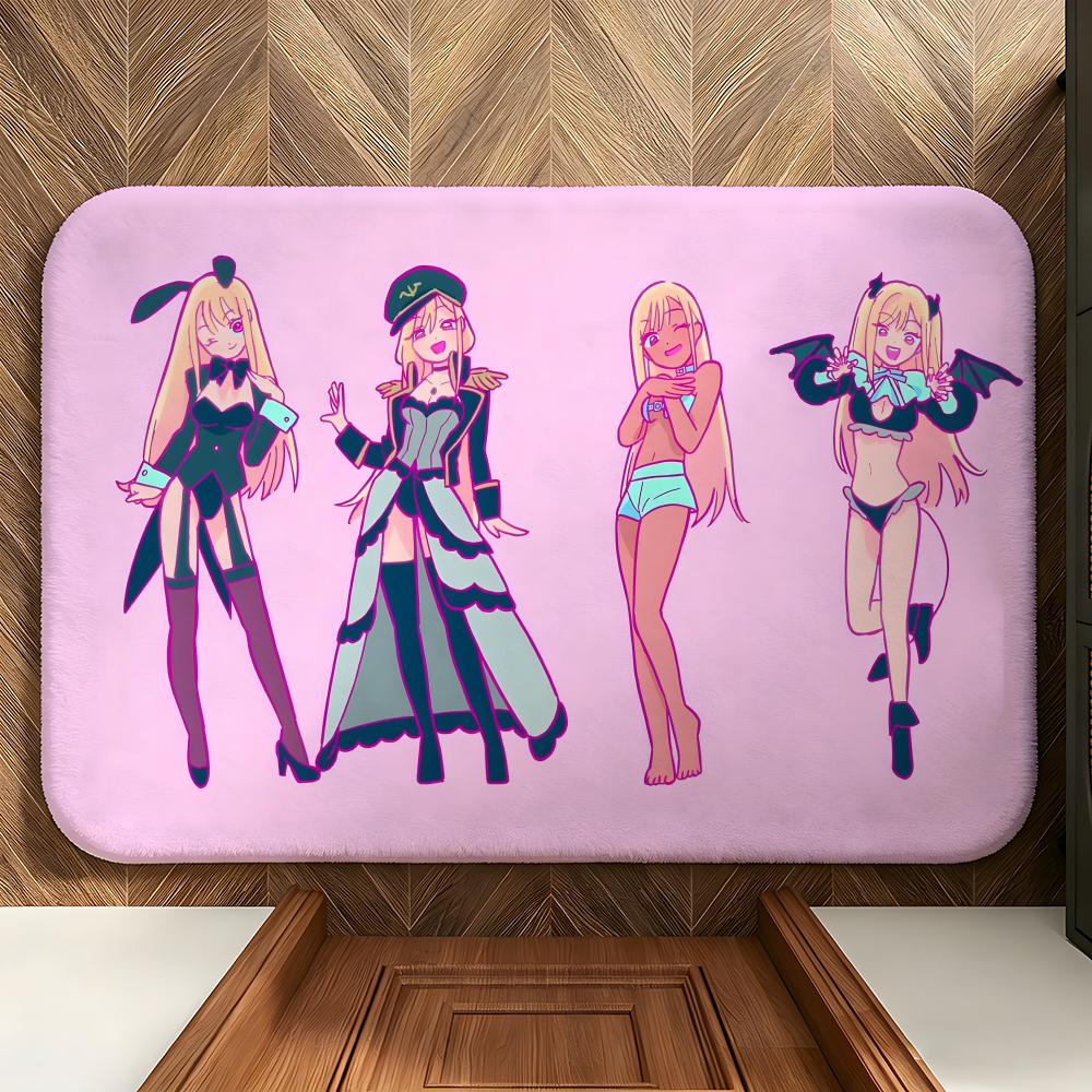 Anime M-My Dress-Up D-Darling Floor Mat Soft Flannel Floor Mat  Suitable for Entryways, Living Rooms, Bedrooms, and Bathrooms