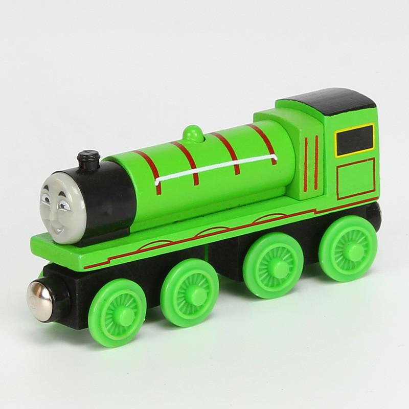 Colorful Wooden Magnetic Train Set For Kids With Interactive Push-pull Features