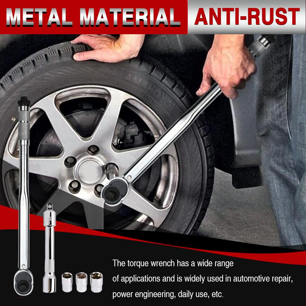 1/2-Inch Drive Click Torque Wrench Professional Torque Wrench 28-210Nm Click Torque Wrench Bicycle Repair Tool for Car Repair