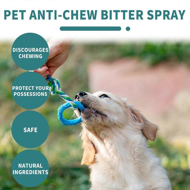 Dog Deterrents Spray Stop Chewing Spray Prevent Biting Save Furniture Sofa Anti-Chew Dog Training Spray Indoor Use Multicolor