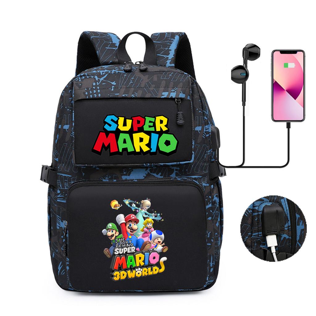 Game Merchandise Printed Backpack Youth School Bag Usb Computer Bag Backpack
