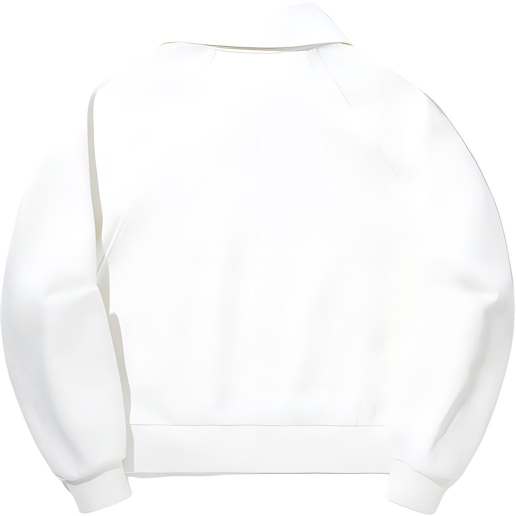 Li Ning Sports Casual Loose Pullover Polo Sweatshirt Women Sweatshirt White AWDUE16-1