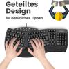 Kit souris + clavier ergonomique - perixx - periduo-512 - filaire - qwerty - noir