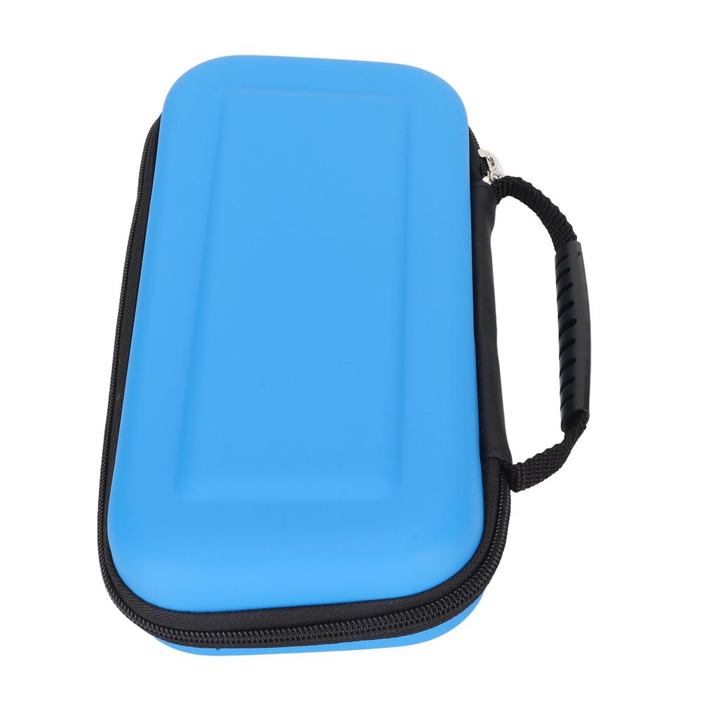Tragetasche Aufbewahrungstasche Stoßfest Großer Raum Kratzfest Trage-Aufbewahrungskoffer für Switch Konsole Tragbar Blau