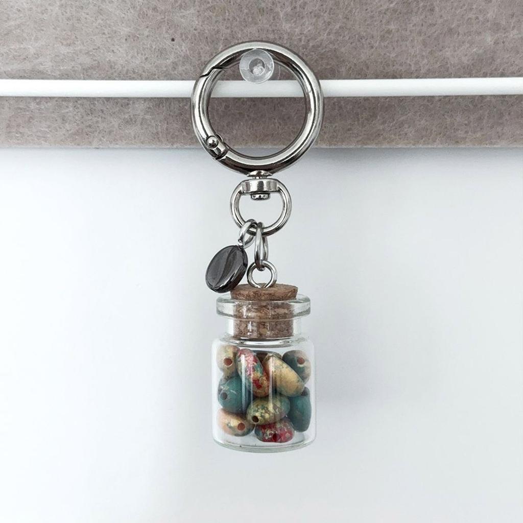 Miniature Coffee Bean Bless Bottle Pendant For Good Luck And Personal Style Crafted From High Quality Acrylic And Alloy