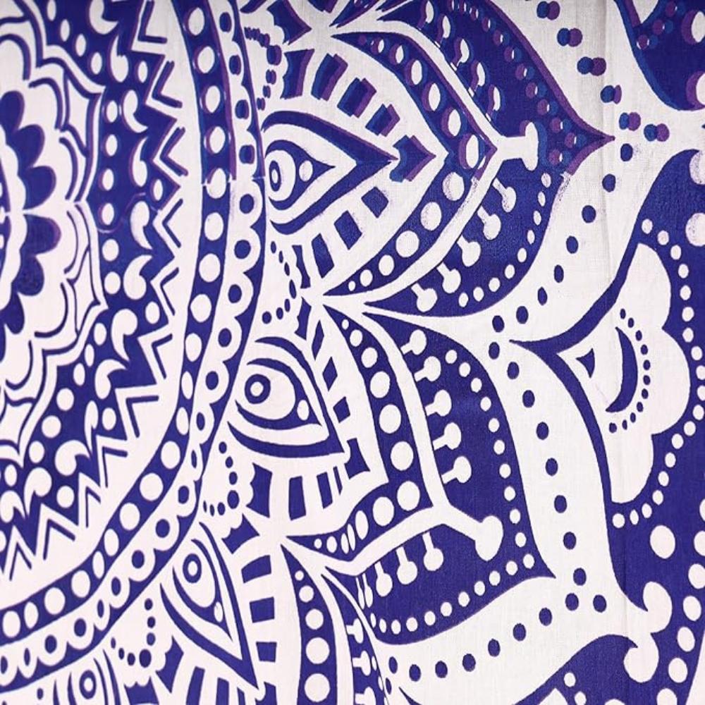 BLESS INTERNATIONAL Beautiful Indian Bohemian Psychedelic Hippie Ombre Window Curtain Panels for Bedroom, Living, Balcony (Purple Ombre)