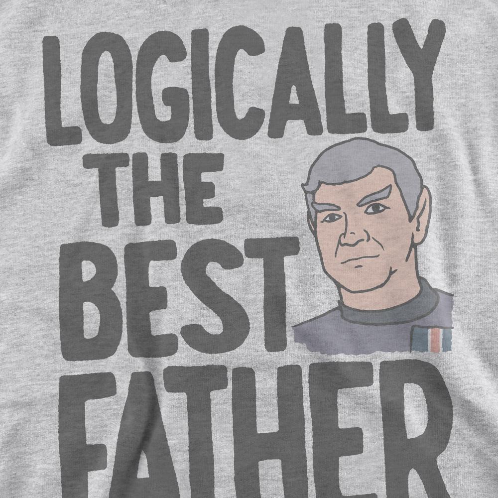 STAR TREK Unisex Adult Logically the Best Father Sweatshirt