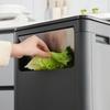 Double-Lid Large Capacity Trash Can for Kitchen, Public, Outdoor & Commercial Use